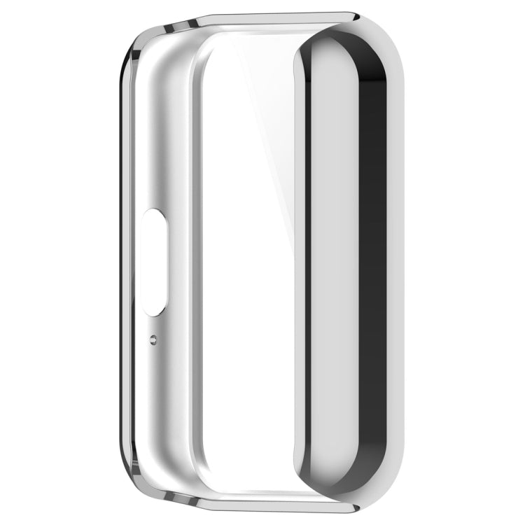 For Samsung Galaxy Fit 3 Full Coverage TPU Electroplated Watch Protective Case(Silver) - Watch Cases by PMC TechLife | Online Shopping South Africa | PMC TechLife