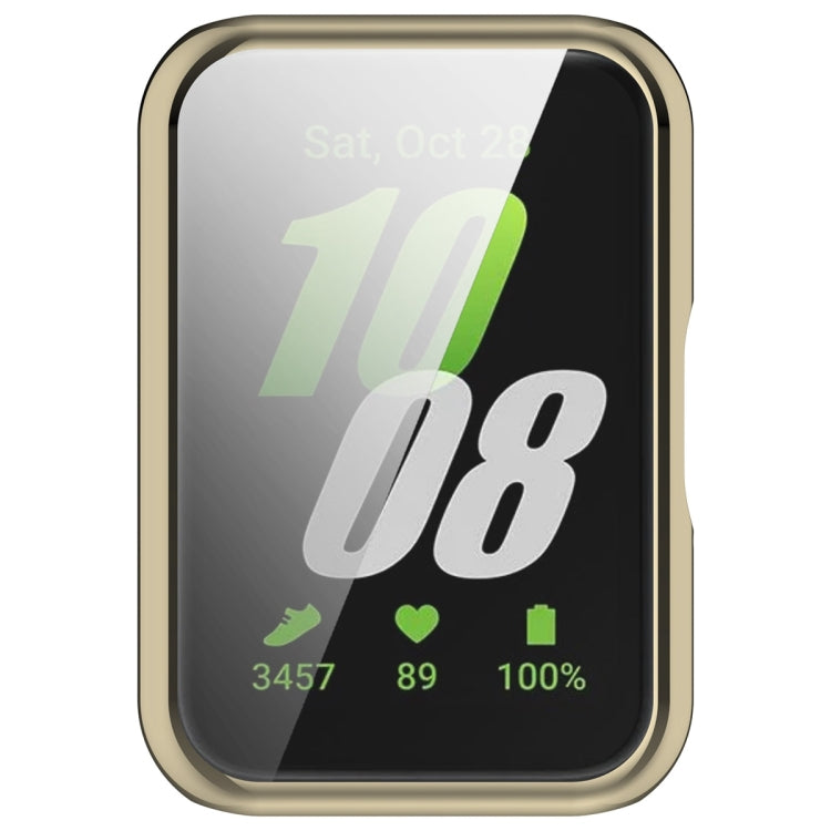 For Samsung Galaxy Fit 3 Full Coverage TPU Electroplated Watch Protective Case(Light Gold) - Watch Cases by PMC TechLife | Online Shopping South Africa | PMC TechLife | Buy Now Pay Later Mobicred