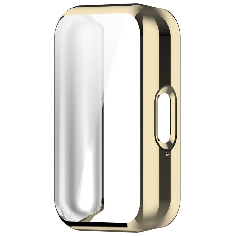For Samsung Galaxy Fit 3 Full Coverage TPU Electroplated Watch Protective Case(Light Gold) - Watch Cases by PMC TechLife | Online Shopping South Africa | PMC TechLife | Buy Now Pay Later Mobicred