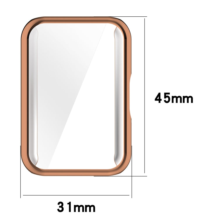 For Samsung Galaxy Fit 3 Full Coverage TPU Electroplated Watch Protective Case(Rose Gold) - Watch Cases by PMC TechLife | Online Shopping South Africa | PMC TechLife