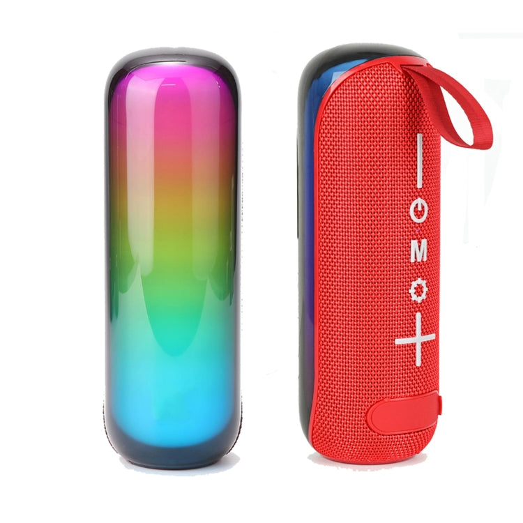 T&G TG-384 Mini Portable Bluetooth Speaker Support TF / U-disk / RGB Light(Red) - free shipping - PMC Jewellery - Order now!