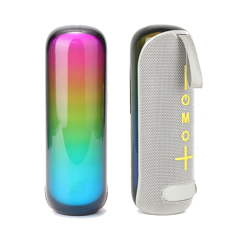 T&G TG-384 Mini Portable Bluetooth Speaker Support TF / U-disk / RGB Light(Grey) - free shipping - PMC Jewellery - Order now!