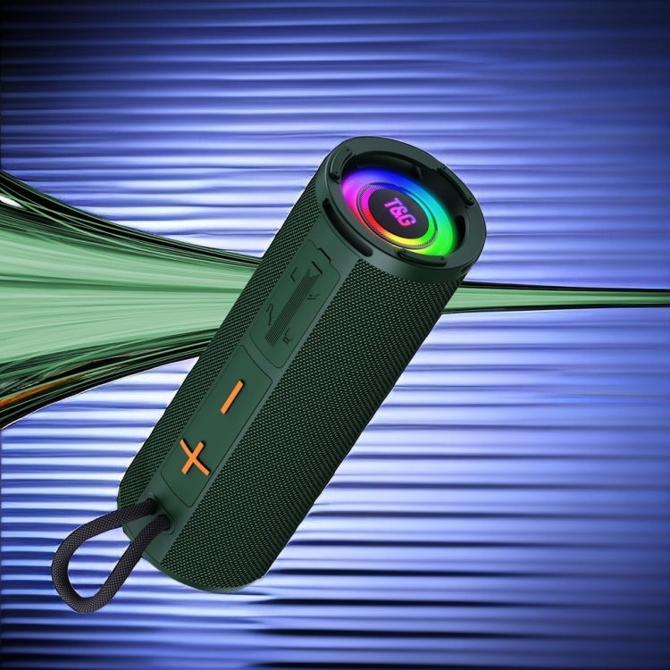 T&G TG-421 RGB BT Outdoor Waterproof Speakers(Green) - free shipping - PMC Jewellery - Order now!