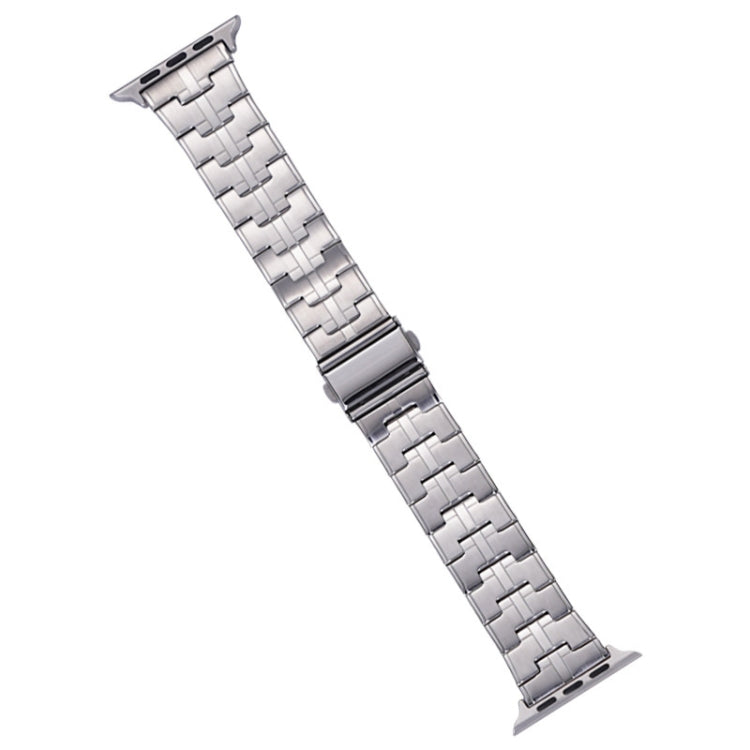 For Apple Watch SE 2022 44mm Stainless Steel Watch Band(Silver) - free shipping - PMC TechLife - Order now!