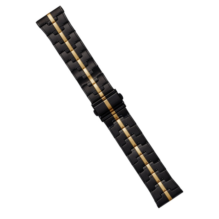 22mm Stainless Steel Watch Band(Black Gold) - free shipping - PMC TechLife - Order now!