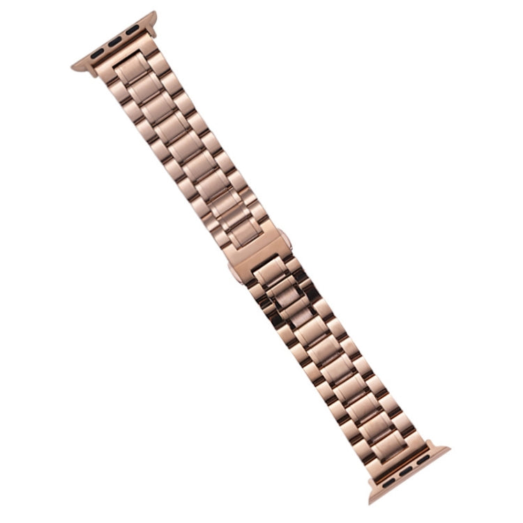 For Apple Watch Series 3 38mm Five-Beads Stainless Steel Watch Band(Rose Gold) - free shipping - PMC TechLife - Order now!