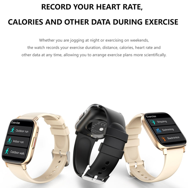 DM05 1.83 inch BT5.2 Smart Sport Watch, Support Sleep / Heart Rate / Blood Oxygen / Temperature / Heart Sugar/ Blood Pressure Health Monitor(Gold) - Smart Watches by PMC TechLife | Online Shopping South Africa | PMC TechLife