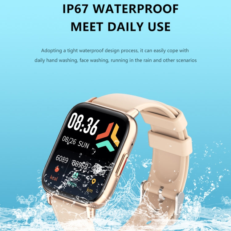 DM05 1.83 inch BT5.2 Smart Sport Watch, Support Sleep / Heart Rate / Blood Oxygen / Temperature / Heart Sugar/ Blood Pressure Health Monitor(Gold) - Smart Watches by PMC TechLife | Online Shopping South Africa | PMC TechLife