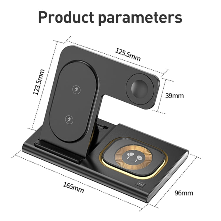 A80 3 in 1 15W Folding Wireless Charger(White) - free shipping - PMC Jewellery - Order now!