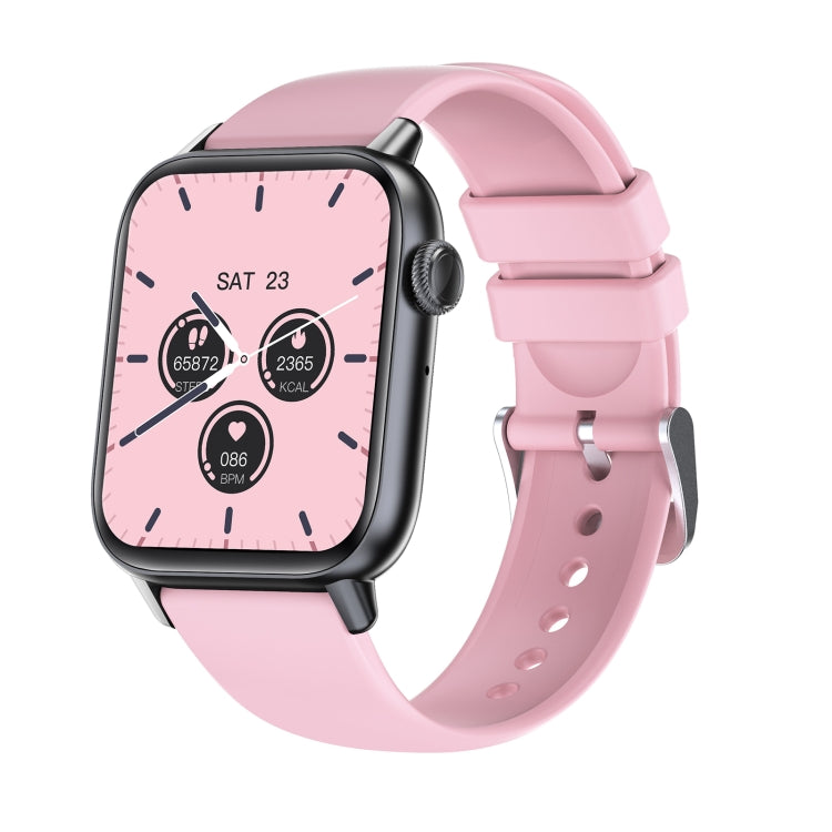 QS08 PRO 1.83 inch BT5.2 Smart Sport Watch, Support Sleep / Heart Rate / Blood Oxygen / Temperature / Blood Pressure Health Monitor(Black+Pink) - Smart Watches by PMC TechLife | Online Shopping South Africa | PMC TechLife