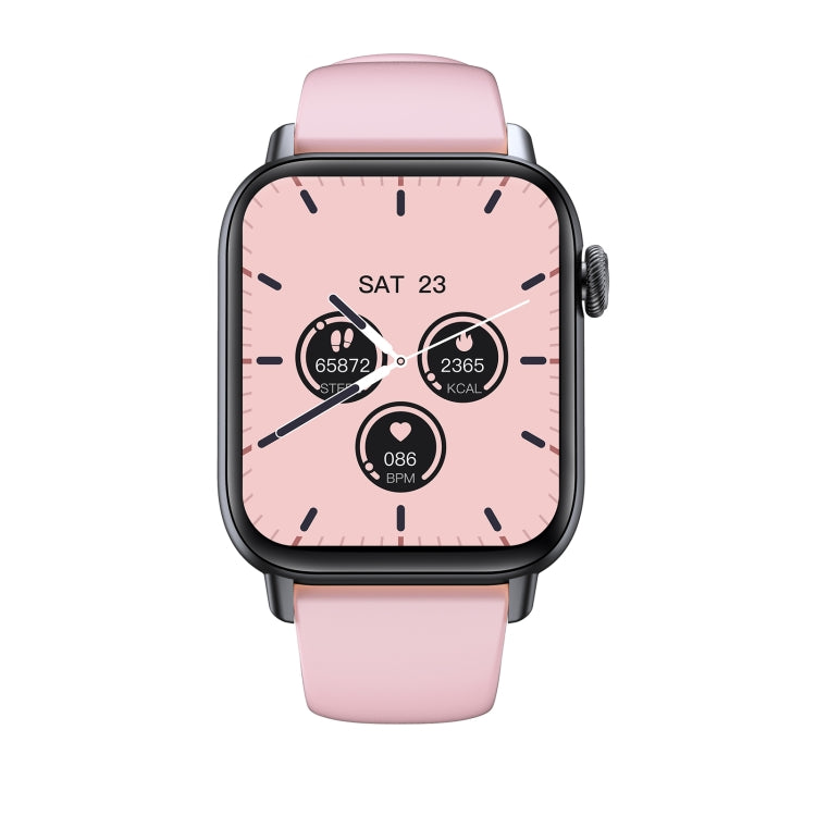 QS08 PRO 1.83 inch BT5.2 Smart Sport Watch, Support Sleep / Heart Rate / Blood Oxygen / Temperature / Blood Pressure Health Monitor(Black+Pink) - Smart Watches by PMC TechLife | Online Shopping South Africa | PMC TechLife