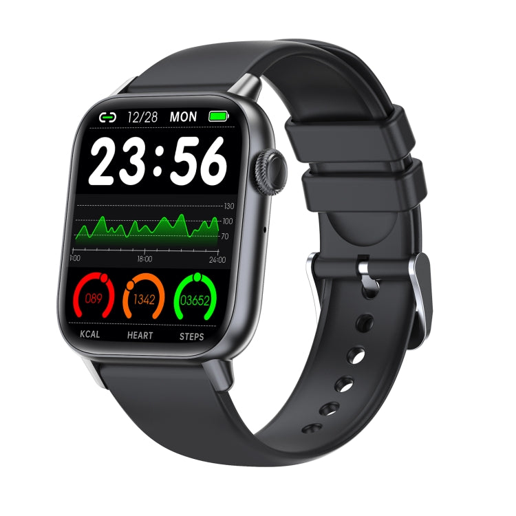 QS08 PRO 1.83 inch BT5.2 Smart Sport Watch, Support Sleep / Heart Rate / Blood Oxygen / Temperature / Blood Pressure Health Monitor(Black+Black) - Smart Watches by PMC TechLife | Online Shopping South Africa | PMC TechLife