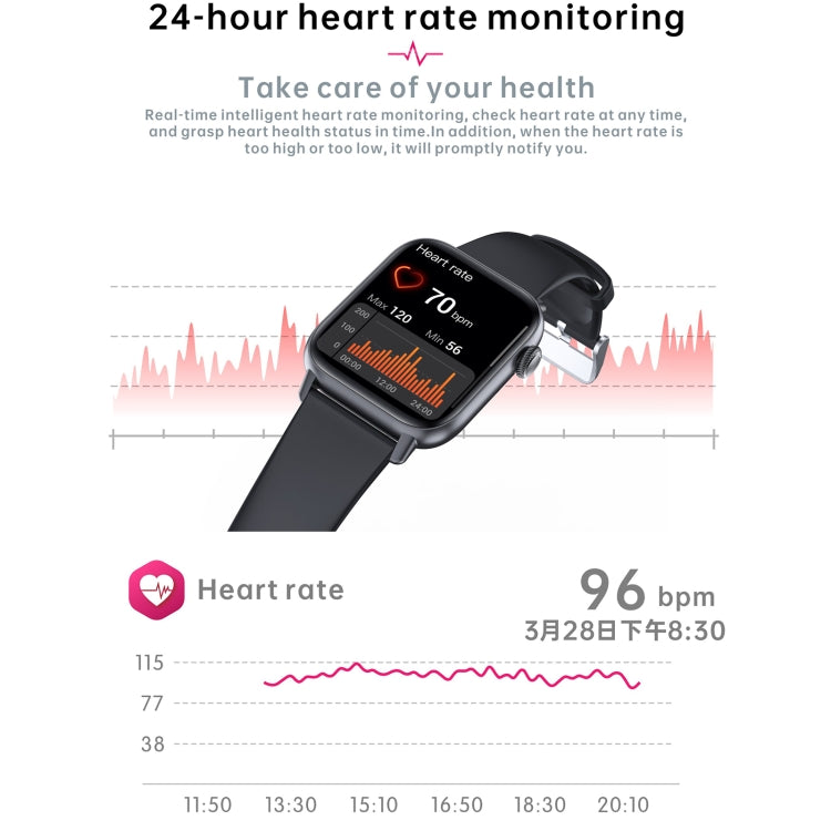 QS08 PRO 1.83 inch BT5.2 Smart Sport Watch, Support Sleep / Heart Rate / Blood Oxygen / Temperature / Blood Pressure Health Monitor(Gold+Black) - Smart Watches by PMC TechLife | Online Shopping South Africa | PMC TechLife