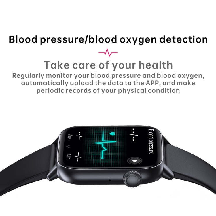 QS08 PRO 1.83 inch BT5.2 Smart Sport Watch, Support Sleep / Heart Rate / Blood Oxygen / Temperature / Blood Pressure Health Monitor(Black+Black) - Smart Watches by PMC TechLife | Online Shopping South Africa | PMC TechLife