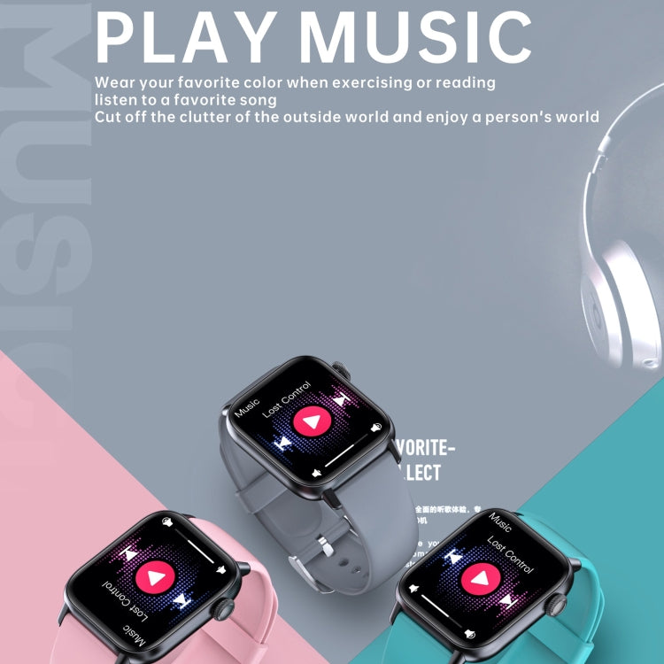 QS08 PRO 1.83 inch BT5.2 Smart Sport Watch, Support Sleep / Heart Rate / Blood Oxygen / Temperature / Blood Pressure Health Monitor(Black+Pink) - Smart Watches by PMC TechLife | Online Shopping South Africa | PMC TechLife