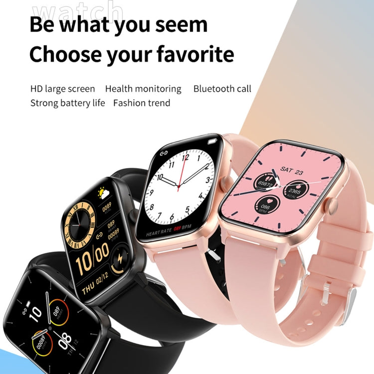 QS11 1.91 inch BT5.2 Smart Sport Watch, Support Sleep / Heart Rate / Blood Oxygen / Temperature / Blood Pressure Health Monitor(Pink) - Smart Watches by PMC TechLife | Online Shopping South Africa | PMC TechLife