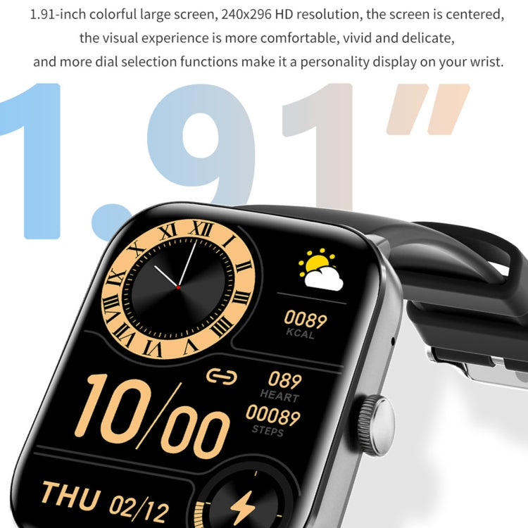 QS11 1.91 inch BT5.2 Smart Sport Watch, Support Sleep / Heart Rate / Blood Oxygen / Temperature / Blood Pressure Health Monitor(Black) - free shipping - PMC TechLife - Order now!