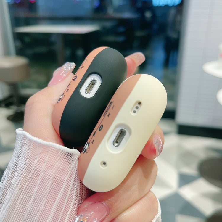 For AirPods 3 Panda Records Pattern Earbuds Box Frosted TPU Case(Black) - free shipping - PMC Jewellery - Order now!