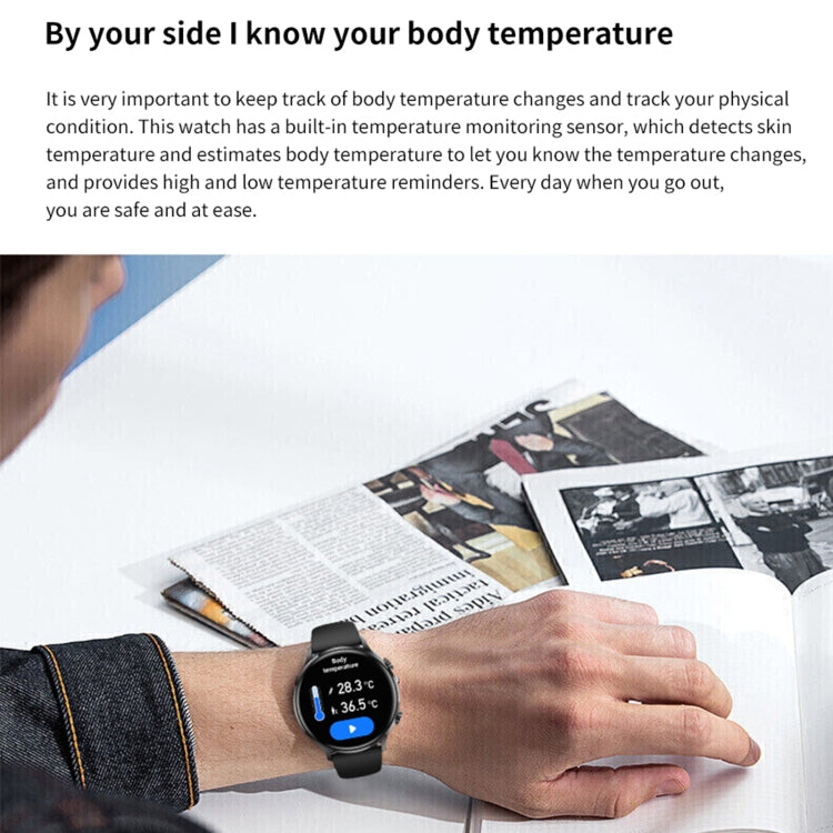 QS40 1.39 inch BT5.2 Smart Sport Watch, Support Bluetooth Call / Sleep / Blood Oxygen / Temperature / Heart Rate / Blood Pressure Health Monitor(Grey) - free shipping - PMC TechLife - Order now!