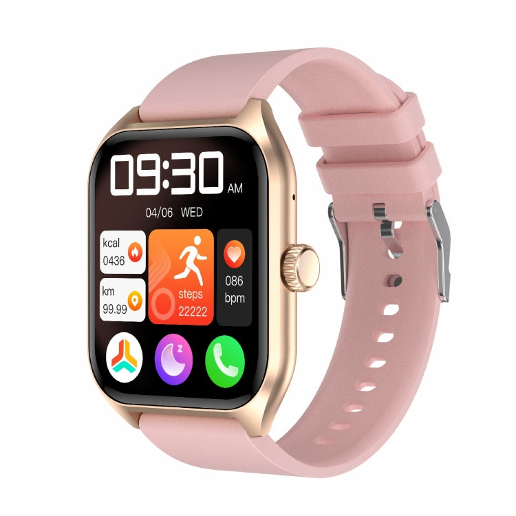 Qx5 1.96 inch BT5.2 Smart Sport Watch, Support Bluetooth Call / Sleep / Blood Oxygen / Temperature / Heart Rate / Blood Pressure Health Monitor(Pink) - Smart Watches by PMC TechLife | Online Shopping South Africa | PMC TechLife | Buy Now Pay Later Mobicred