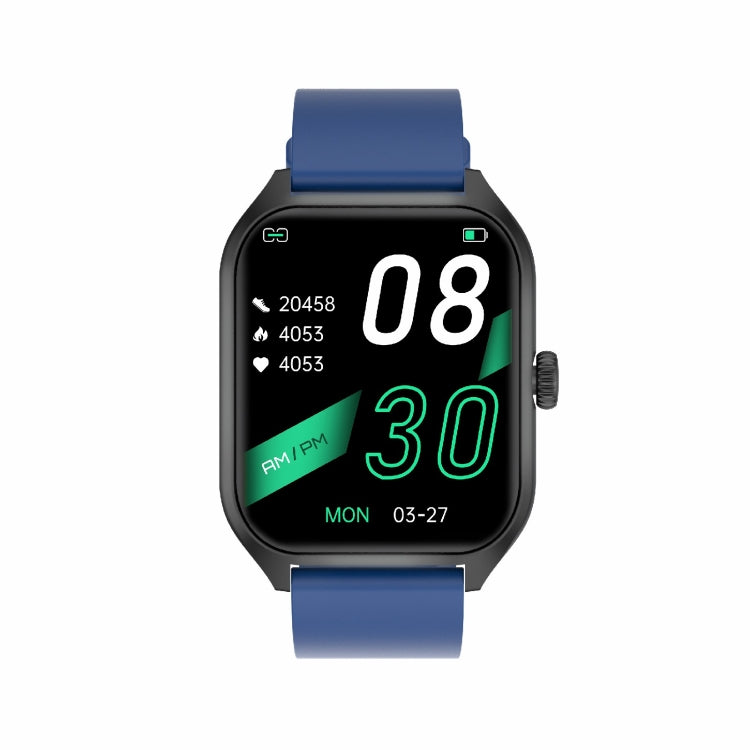 Qx5 1.96 inch BT5.2 Smart Sport Watch, Support Bluetooth Call / Sleep / Blood Oxygen / Temperature / Heart Rate / Blood Pressure Health Monitor(Blue) - Smart Watches by PMC TechLife | Online Shopping South Africa | PMC TechLife | Buy Now Pay Later Mobicred