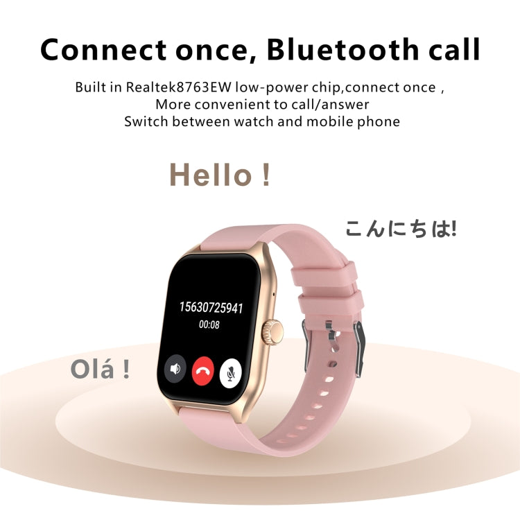 Qx5 1.96 inch BT5.2 Smart Sport Watch, Support Bluetooth Call / Sleep / Blood Oxygen / Temperature / Heart Rate / Blood Pressure Health Monitor(Black) - Smart Watches by PMC TechLife | Online Shopping South Africa | PMC TechLife