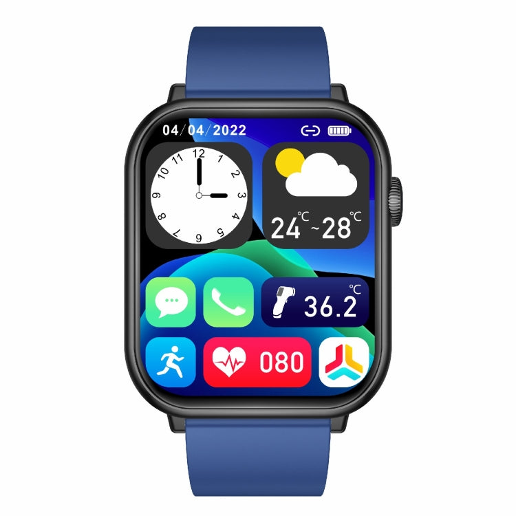 QX9 1.96 inch BT5.2 Smart Sport Watch, Support Bluetooth Call / Sleep / Blood Oxygen / Heart Rate / Blood Pressure Health Monitor(Blue) - Smart Watches by PMC TechLife | Online Shopping South Africa | PMC TechLife