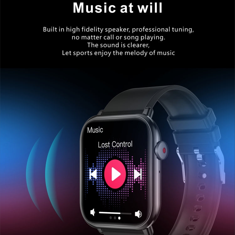 QX9 1.96 inch BT5.2 Smart Sport Watch, Support Bluetooth Call / Sleep / Blood Oxygen / Heart Rate / Blood Pressure Health Monitor(Blue) - Smart Watches by PMC TechLife | Online Shopping South Africa | PMC TechLife