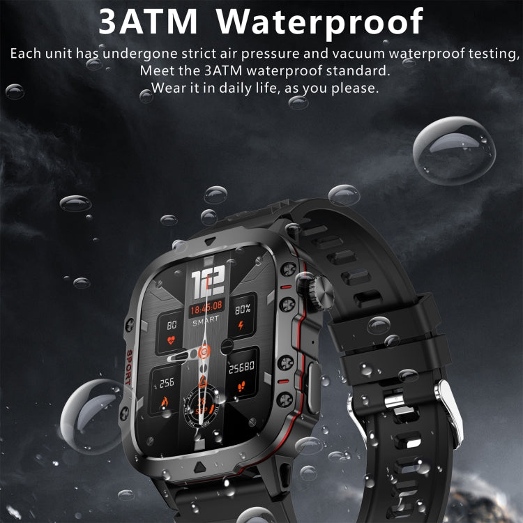 QX11 1.96 inch BT5.2 Smart Sport Watch, Support Bluetooth Call / Sleep / Blood Oxygen / Heart Rate / Blood Pressure Health Monitor(Black) - Smart Watches by PMC TechLife | Online Shopping South Africa | PMC TechLife