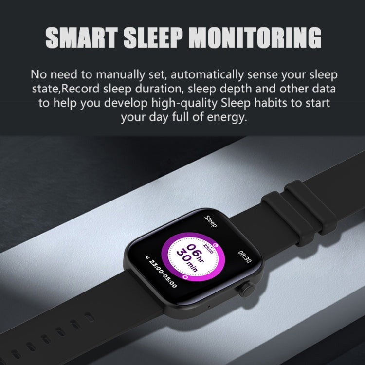 P43 1.8 inch TFT Screen Bluetooth Smart Watch, Support Heart Rate Monitoring & 100+ Sports Modes(Black) - Smart Watches by PMC TechLife | Online Shopping South Africa | PMC TechLife