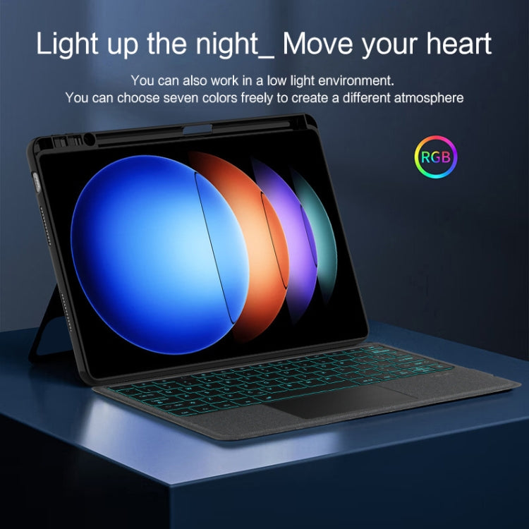 For Xiaomi Pad 6S Pro 12.4 inch Split Bluetooth Keyboard Leather Tablet Case(Black) - Others Keyboard by PMC TechLife | Online Shopping South Africa | PMC TechLife