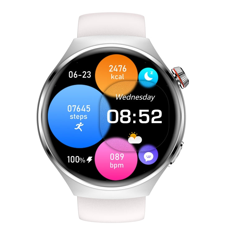 MT26 Smart Watch 1.43 inch AMOLED Bracelet, Support Bluetooth Call / Blood Pressure / Blood Oxygen / Heart Rate(Silver) - Smart Watches by PMC TechLife | Online Shopping South Africa | PMC TechLife