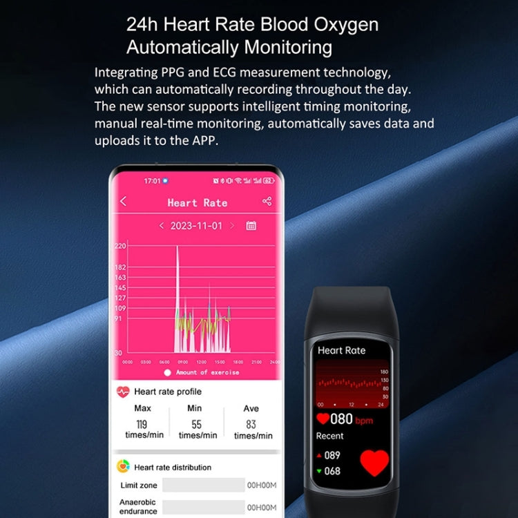 H8 1.47 inch Color Screen Smart Bracelet, Supports Bluetooth Call / Blood Oxygen Monitoring(Black) - Smart Wristbands by PMC TechLife | Online Shopping South Africa | PMC TechLife