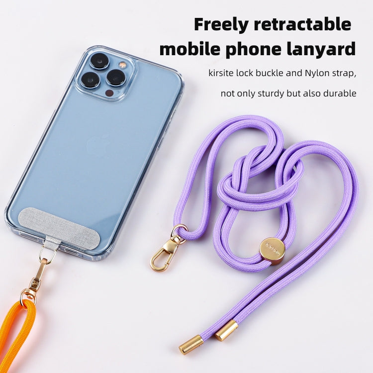 mutural Universal Mobile Phone Solid Color Lanyard(Purple) - Lanyards & Wrist Straps by Mutural | Online Shopping South Africa | PMc TechLife | Buy Now Pay Later Mobicred