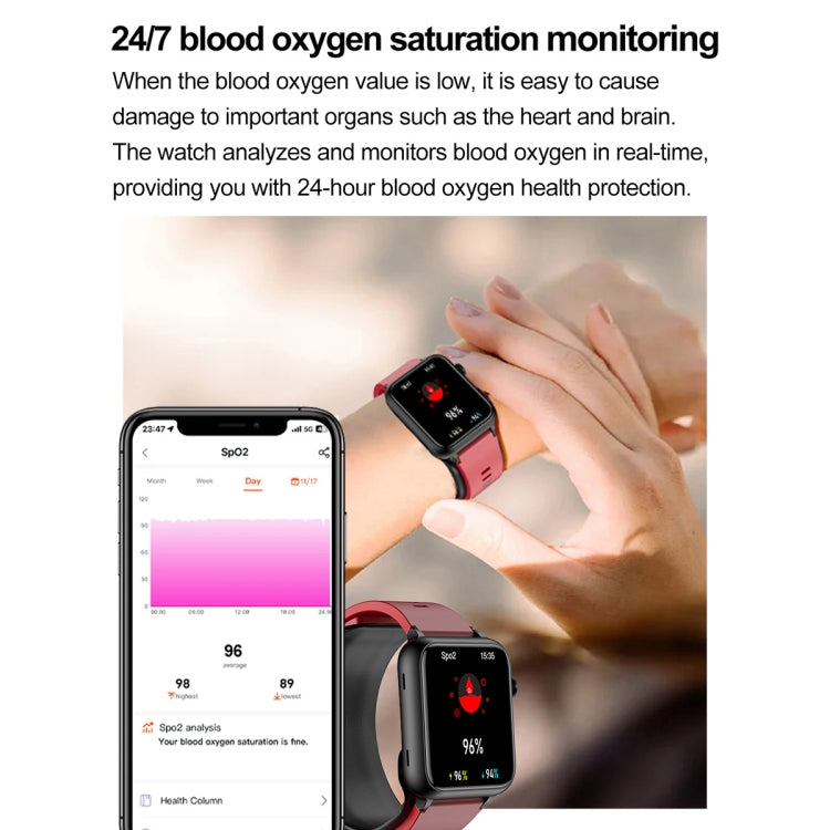 TK63 1.91 Inch Color Screen Air Pump Smart Watch, Supports Blood Pressure Monitoring / ECG(Black) - Smart Watches by PMC TechLife | Online Shopping South Africa | PMC TechLife