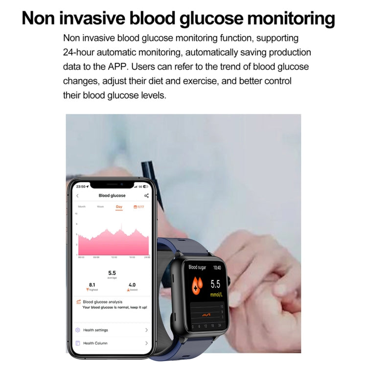 TK63 1.91 Inch Color Screen Air Pump Smart Watch, Supports Blood Pressure Monitoring / ECG(Black) - Smart Watches by PMC TechLife | Online Shopping South Africa | PMC TechLife