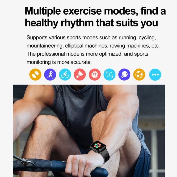 TK63 1.91 Inch Color Screen Air Pump Smart Watch, Supports Blood Pressure Monitoring / ECG(Black) - Smart Watches by PMC TechLife | Online Shopping South Africa | PMC TechLife