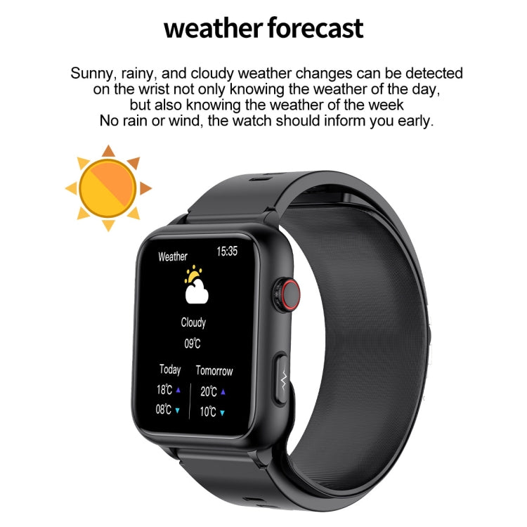 TK63 1.91 Inch Color Screen Air Pump Smart Watch, Supports Blood Pressure Monitoring / ECG(Black) - Smart Watches by PMC TechLife | Online Shopping South Africa | PMC TechLife