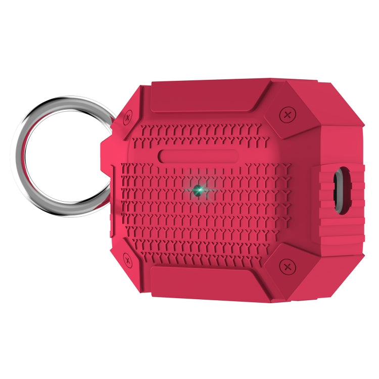 For AirPods Pro 2 Wireless Earphones Shockproof Armor Silicone Protective Case(Red) - For AirPods Pro 2 by PMC Jewellery | Online Shopping South Africa | PMC Jewellery | Buy Now Pay Later Mobicred