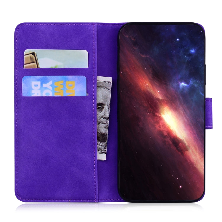 For Google Pixel 9 Tiger Embossing Pattern Flip Leather Phone Case(Purple) - Google Cases by PMC TechLife | Online Shopping South Africa | PMC TechLife | Buy Now Pay Later Mobicred