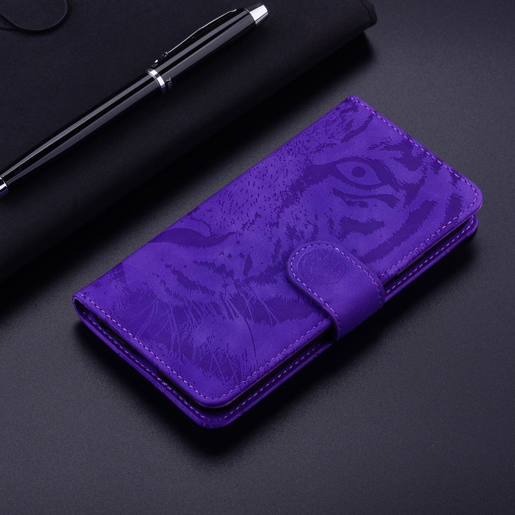 For Google Pixel 9 Pro 5G Tiger Embossing Pattern Flip Leather Phone Case(Purple) - Google Cases by PMC TechLife | Online Shopping South Africa | PMC TechLife | Buy Now Pay Later Mobicred