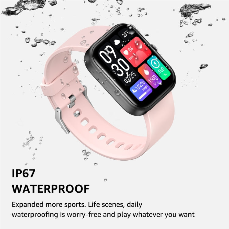 GTS5 2.0 inch Fitness Health Smart Watch, BT Call / Heart Rate / Blood Pressure / MET / Blood Glucose(Pink) - Smart Wristbands by PMC TechLife | Online Shopping South Africa | PMC TechLife