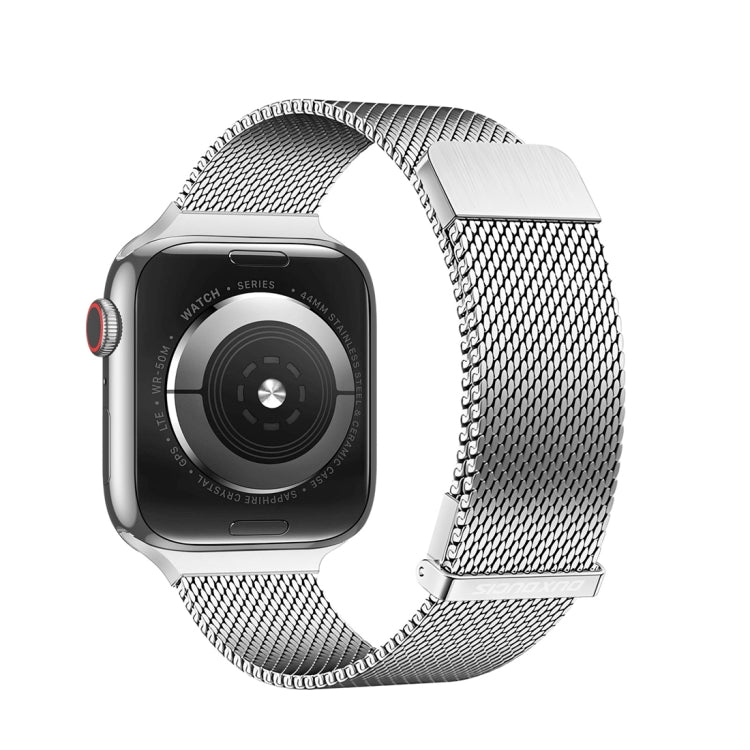 For Apple Watch Series 9 45mm DUX DUCIS Milanese Pro Series Stainless Steel Watch Band(Silver) - free shipping - PMC TechLife - Order now!