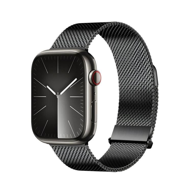 For Apple Watch Series 6 40mm DUX DUCIS Milanese Pro Series Stainless Steel Watch Band(Black) - Watch Bands by DUX DUCIS | Online Shopping South Africa | PMC TechLife | Buy Now Pay Later Mobicred