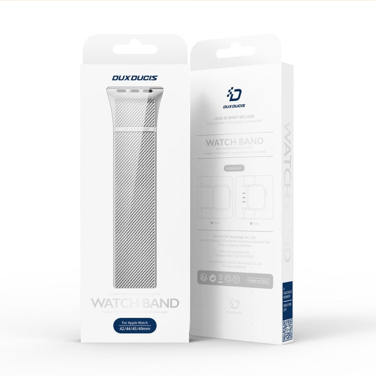 For Apple Watch Series 5 40mm DUX DUCIS Milanese Pro Series Stainless Steel Watch Band(Silver) - free shipping - PMC TechLife - Order now!