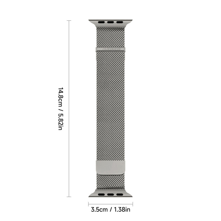 For Apple Watch 42mm DUX DUCIS Milanese Pro Series Stainless Steel Watch Band(Graphite) - free shipping - PMC TechLife - Order now!