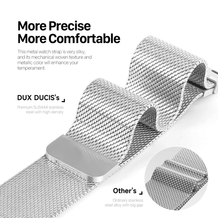 For Apple Watch 38mm DUX DUCIS Milanese Pro Series Stainless Steel Watch Band(Silver) - free shipping - PMC TechLife - Order now!
