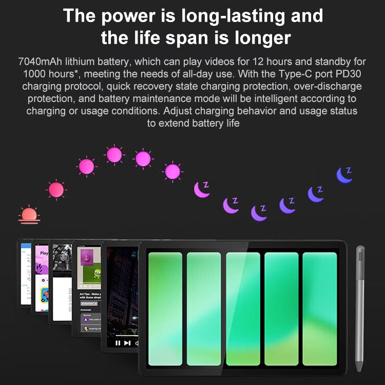 Lenovo K10 WiFi Tablet TB330FU, 8GB+128GB, 10.95 inch Android 13, MediaTek Helio G88 Octa Core, Support Face Identification(Grey) - free shipping - PMC TechLife - Order now!