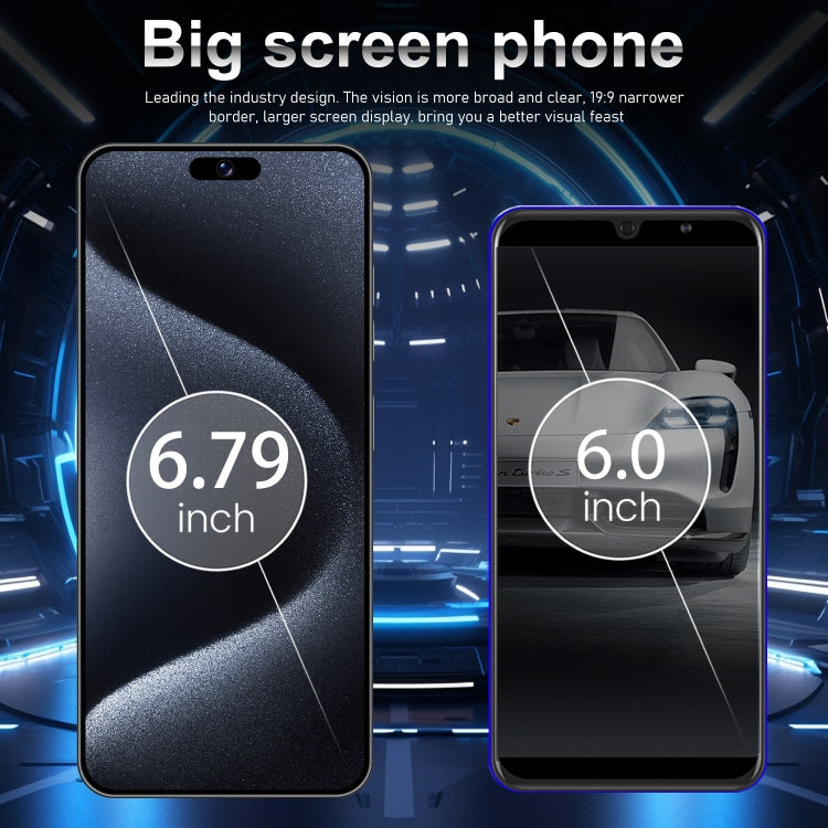 i15 Pro Max / VD1, 3GB+32GB, 6.79 inch Screen, Face Identification, Android 8.1 MTK6753 Octa Core, Network: 4G, Dual SIM(Gold) -  by PMC TechLife | Online Shopping South Africa | PMC TechLife