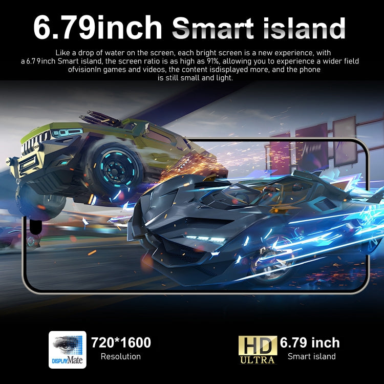 i15 Pro Max / VD1, 3GB+32GB, 6.79 inch Screen, Face Identification, Android 8.1 MTK6753 Octa Core, Network: 4G, Dual SIM(Black) -  by PMC TechLife | Online Shopping South Africa | PMC TechLife